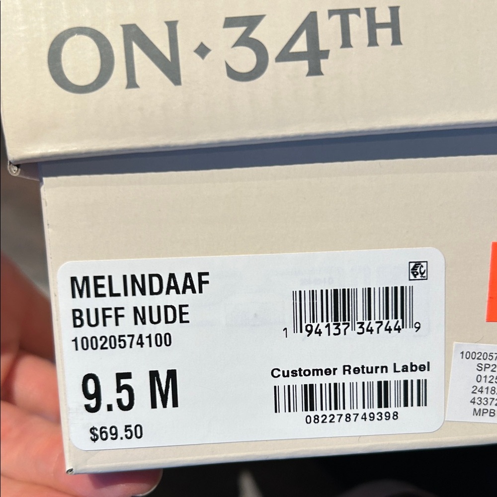 NIB ~ ON THE 34th MELINDA ESPADRILLE WEDGE sz 9.5 - Picture 8 of 8